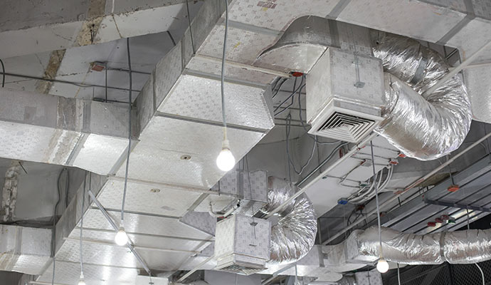 commercial HVAC duct system