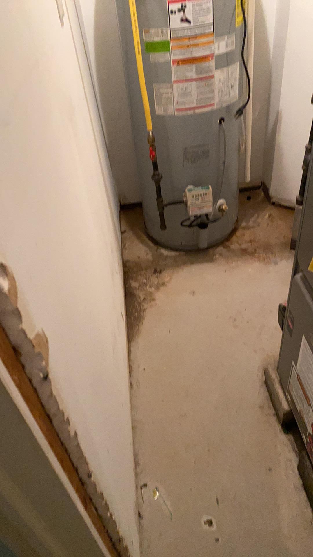 Leaking hot water heater