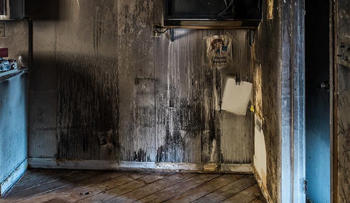 Kitchen fire damage deodorization